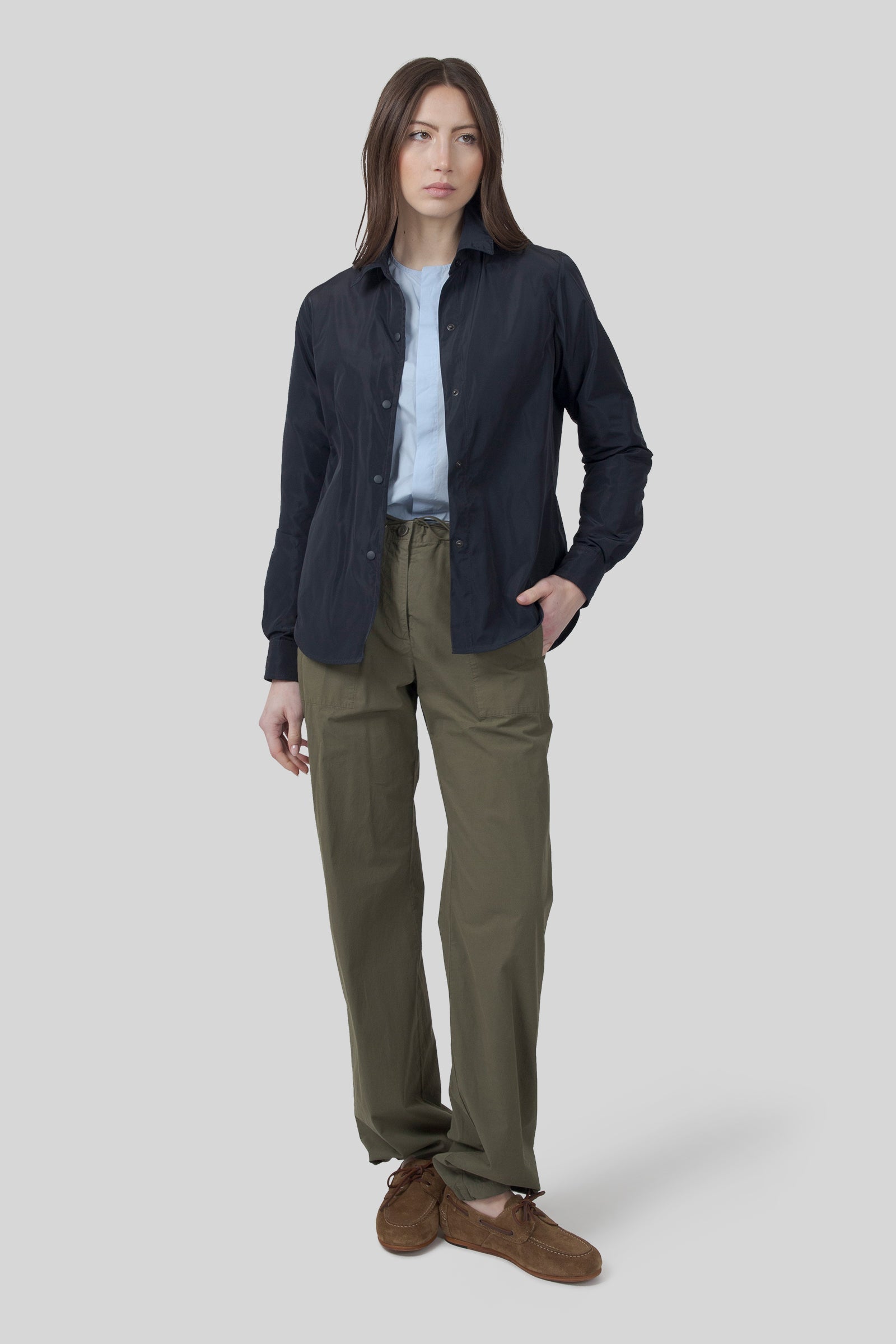 Poplin Drawstring Trousers