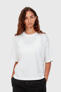 Short Sleeve Cropped Cotton T-Shirt