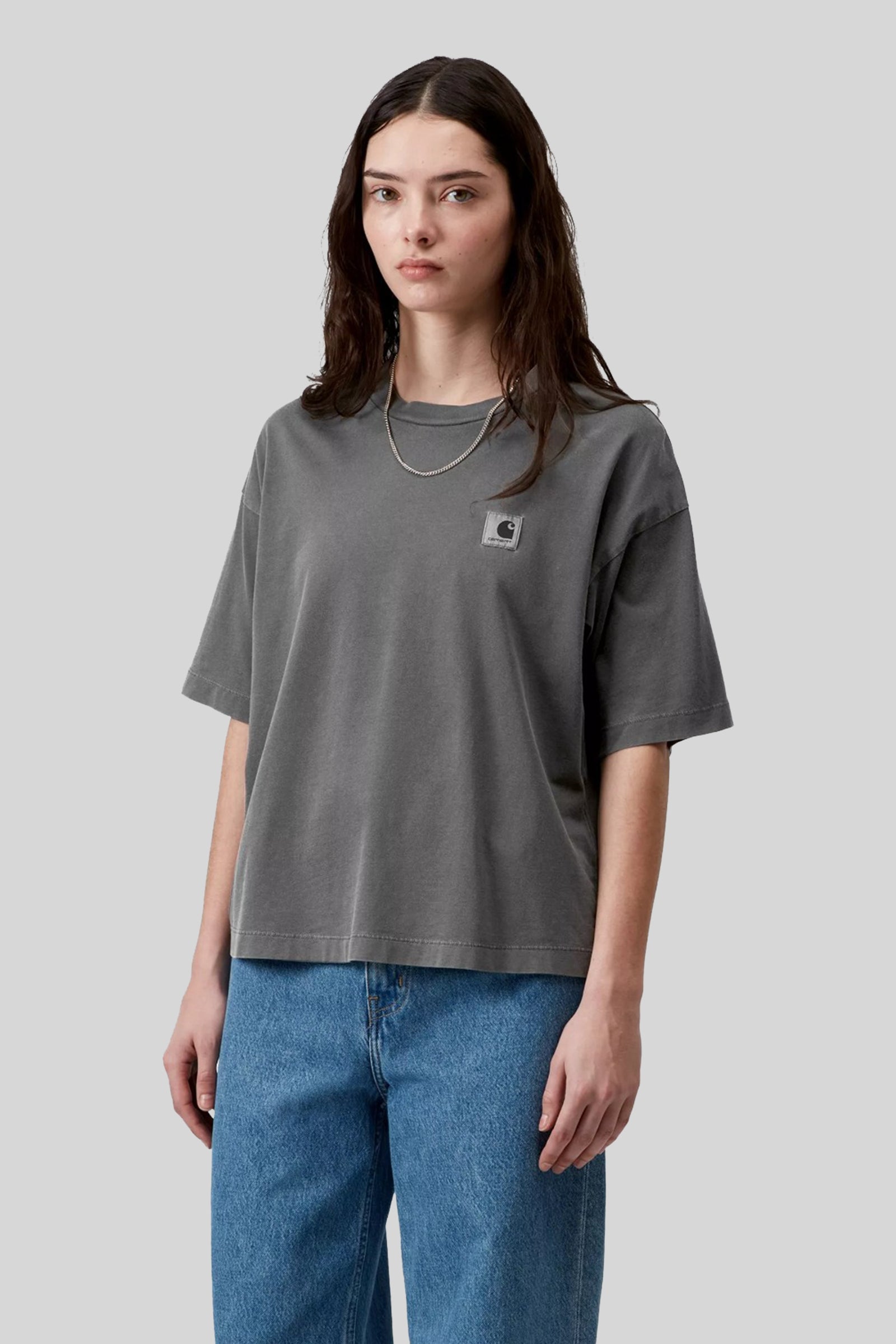 Short Sleeve Garment-Dyed Cropped T-Shirt