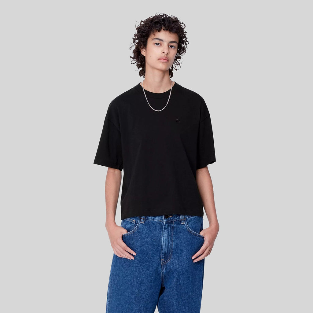 Short Sleeve Cropped Organic Cotton T-Shirt