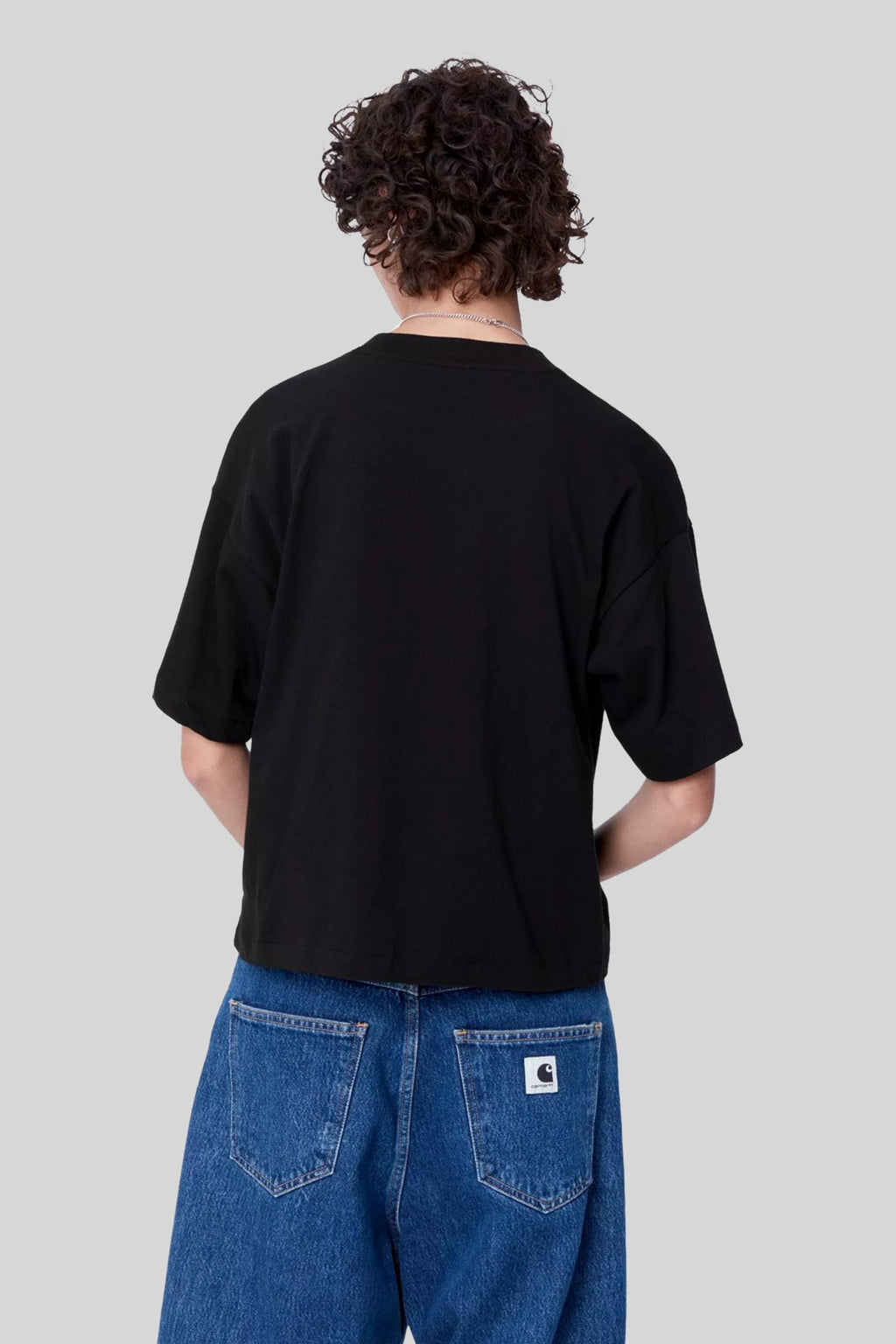 Short Sleeve Cropped Organic Cotton T-Shirt