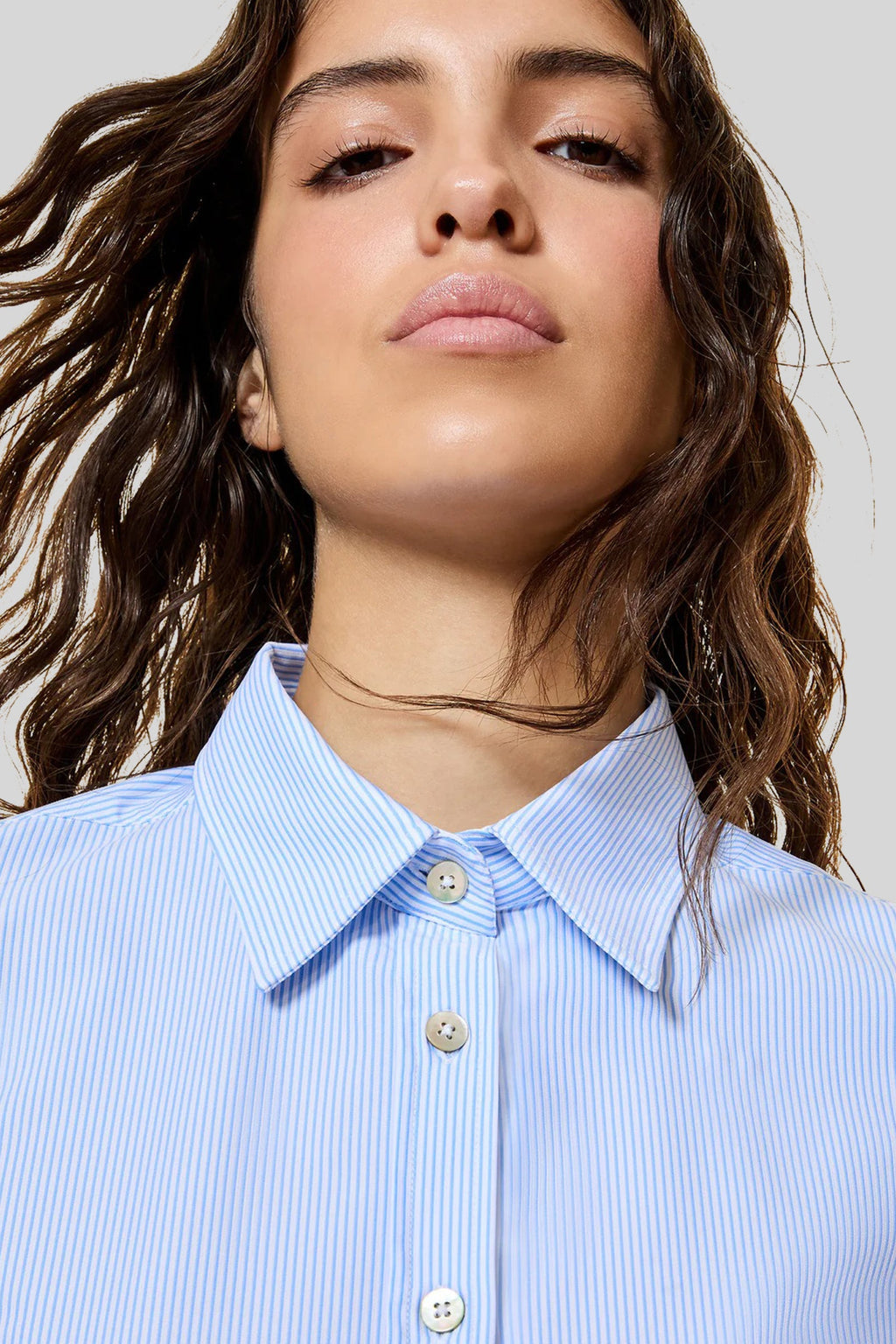 Oxford Jacquard Stripe Wom Shirt