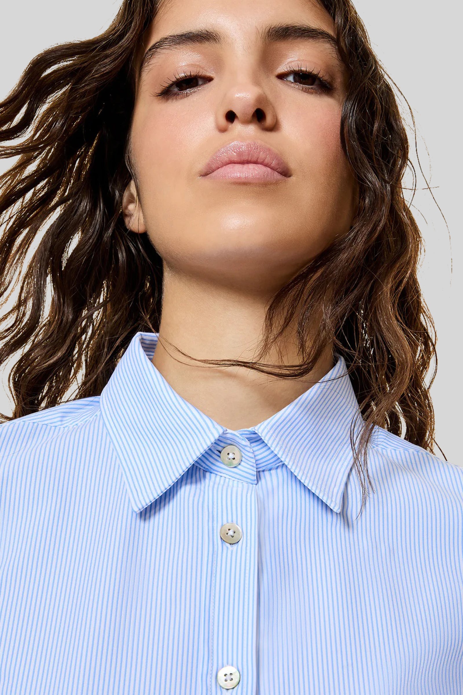 Oxford Jacquard Stripe Wom Shirt