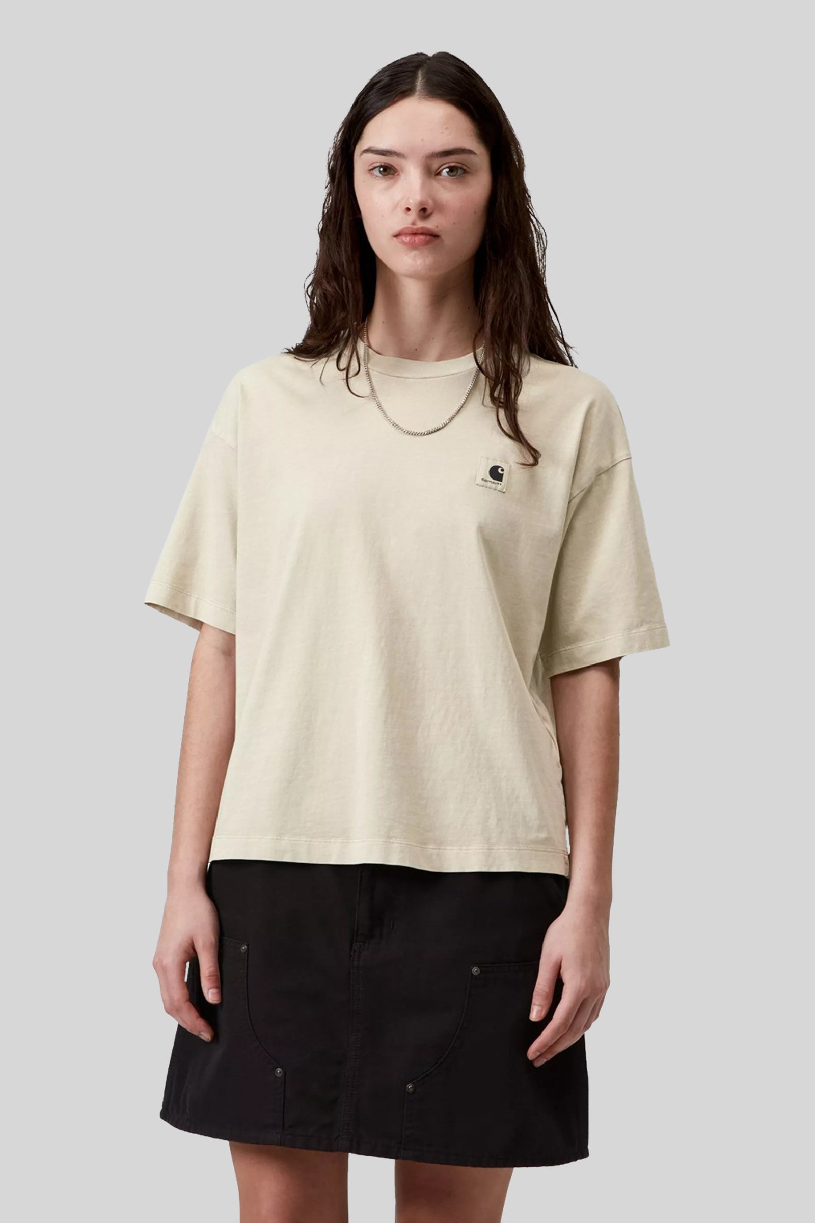 Short Sleeve Garment-Dyed Cropped T-Shirt