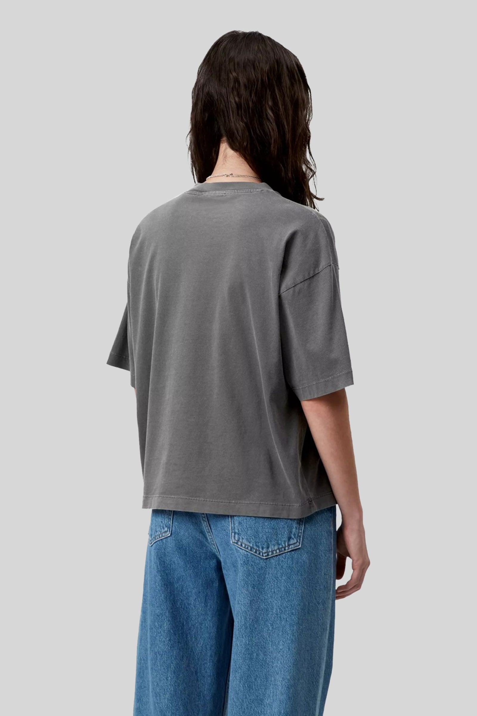 Short Sleeve Garment-Dyed Cropped T-Shirt