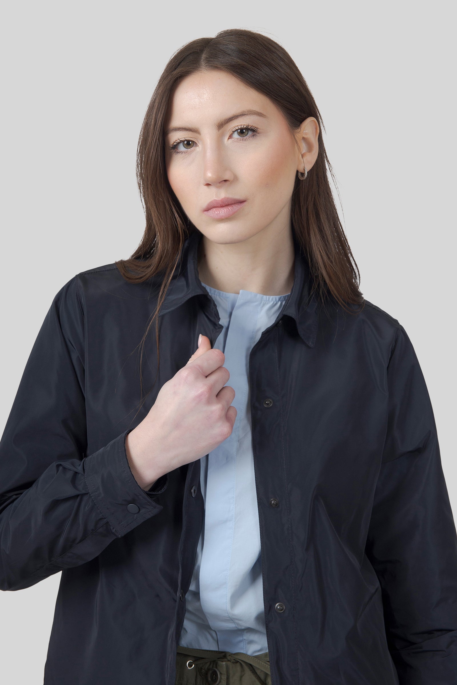 Unlined Glue Shirt In Technical Polyester