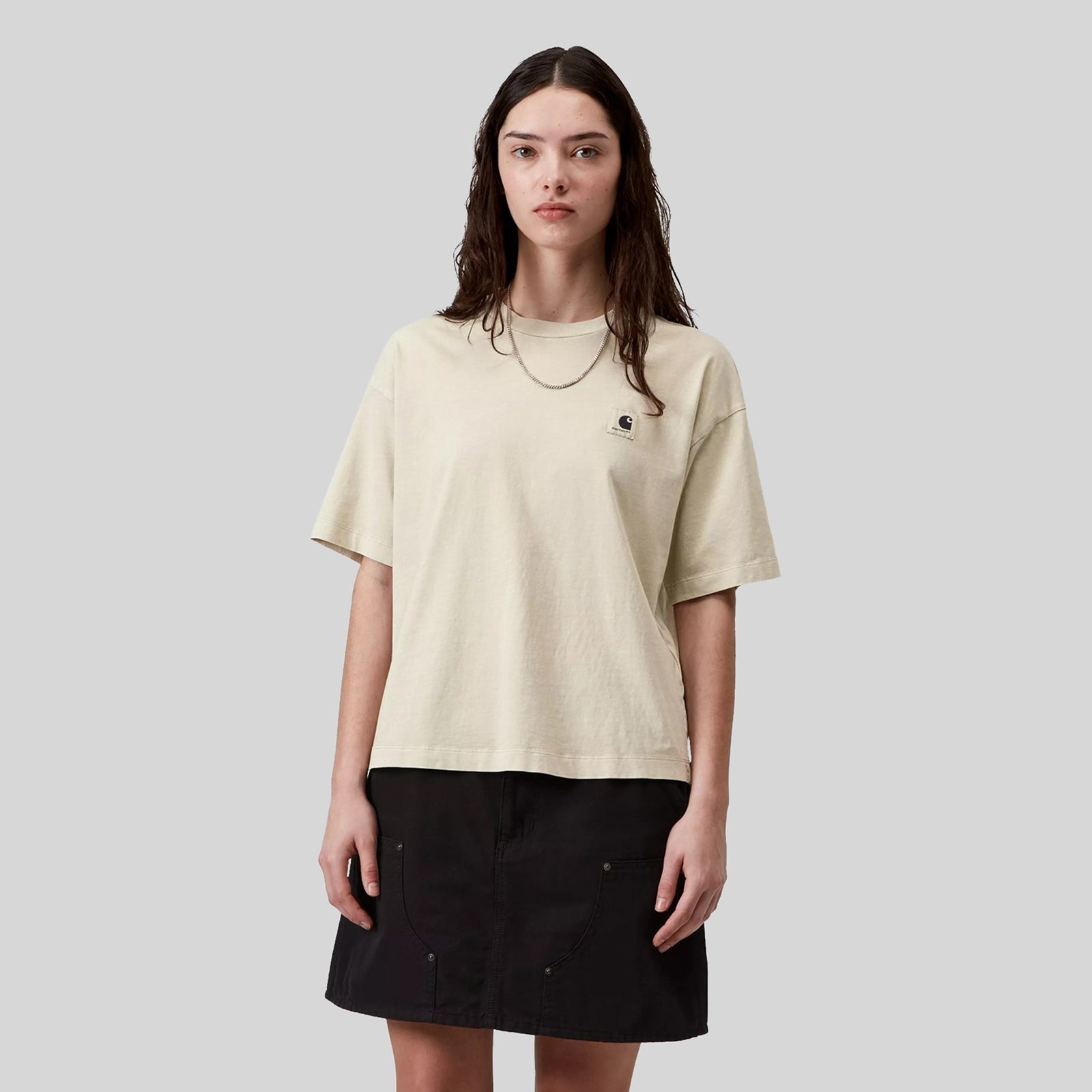 Short Sleeve Garment-Dyed Cropped T-Shirt