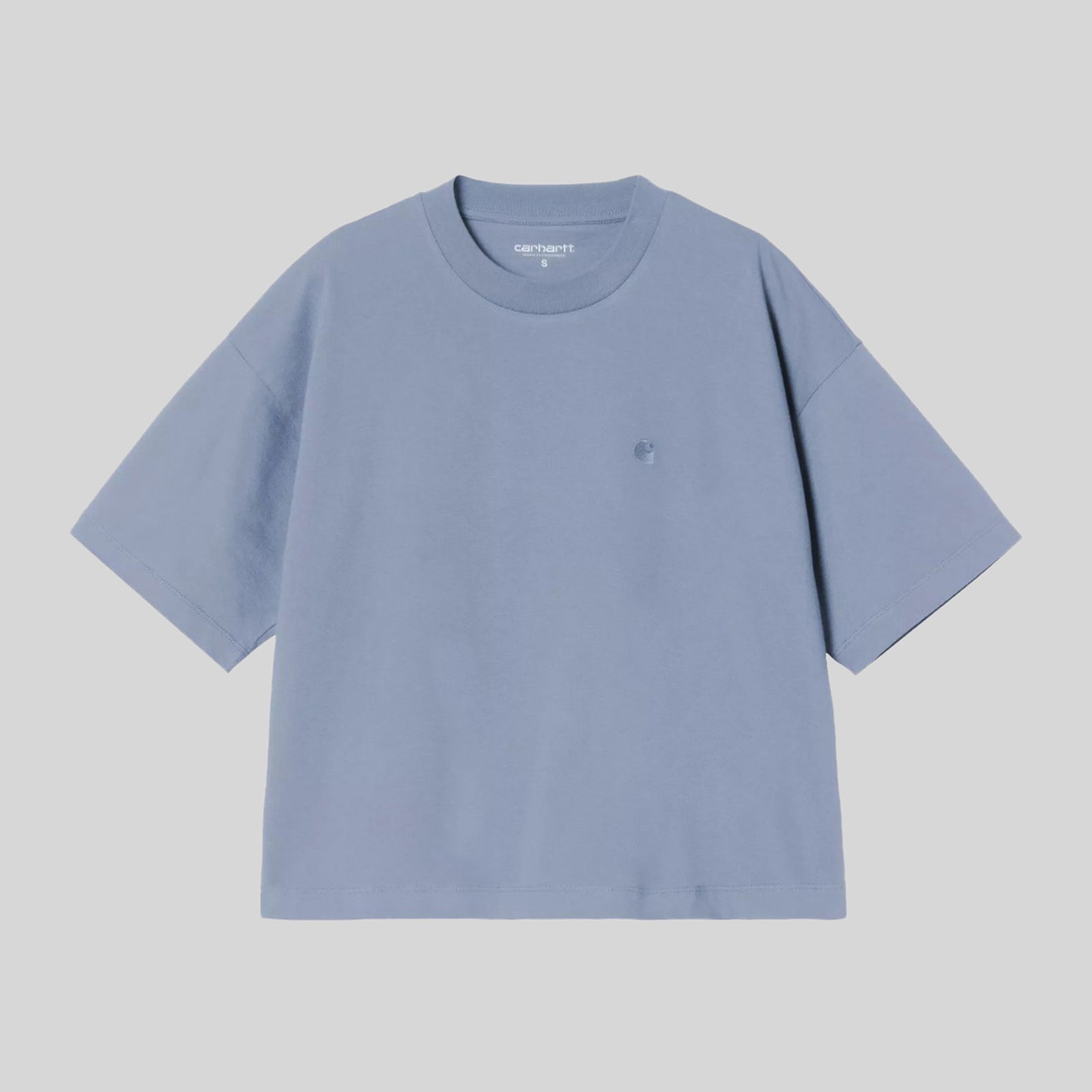 Short Sleeve Cropped Cotton T-Shirt