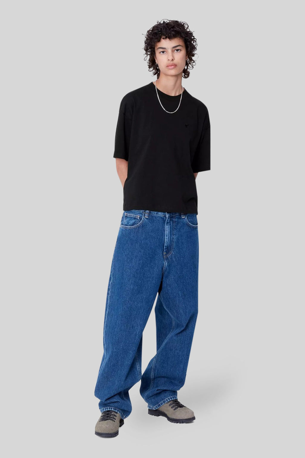 Short Sleeve Cropped Organic Cotton T-Shirt