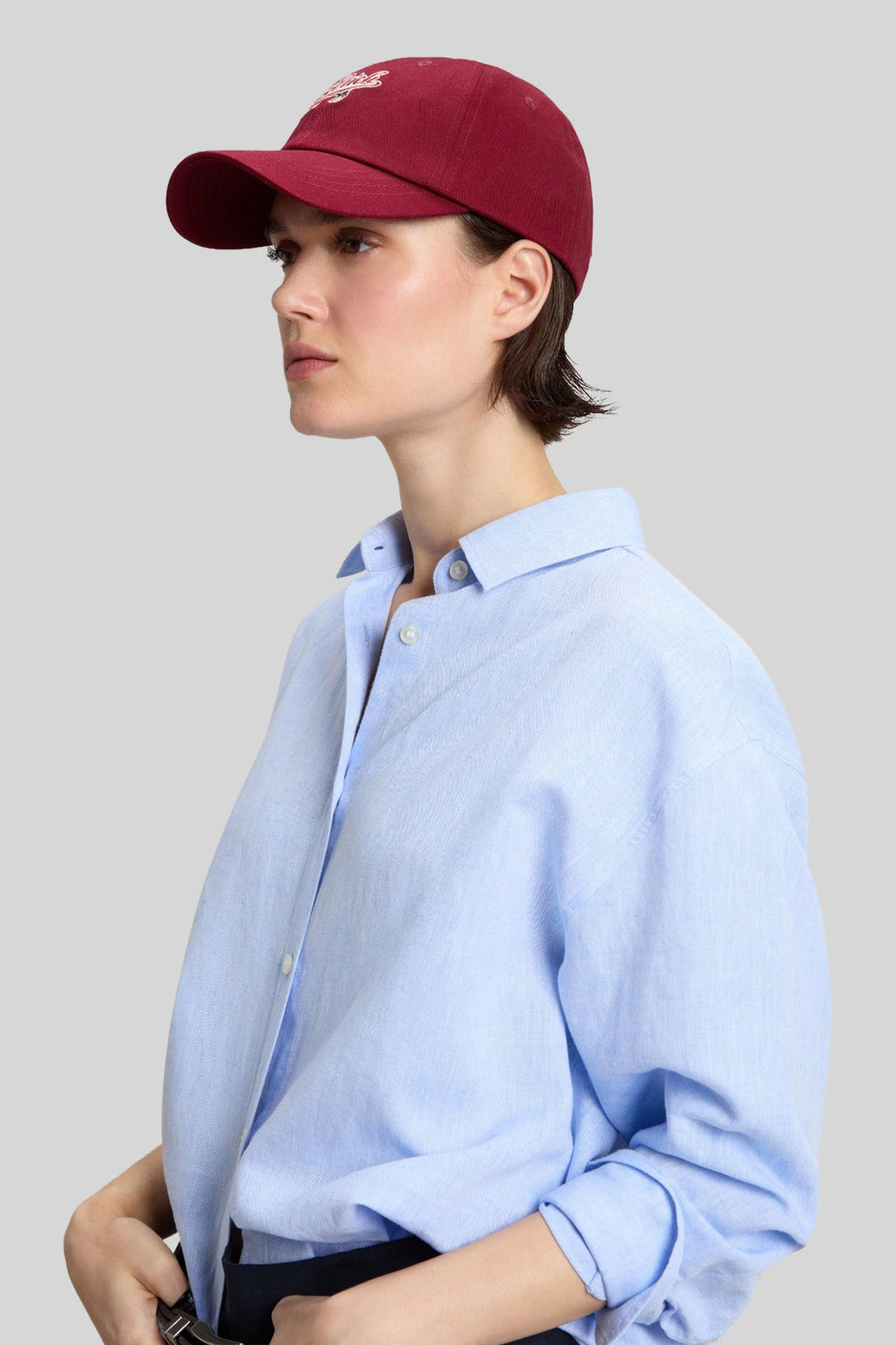 Cotton And Linen Blend Boyfriend Shirt