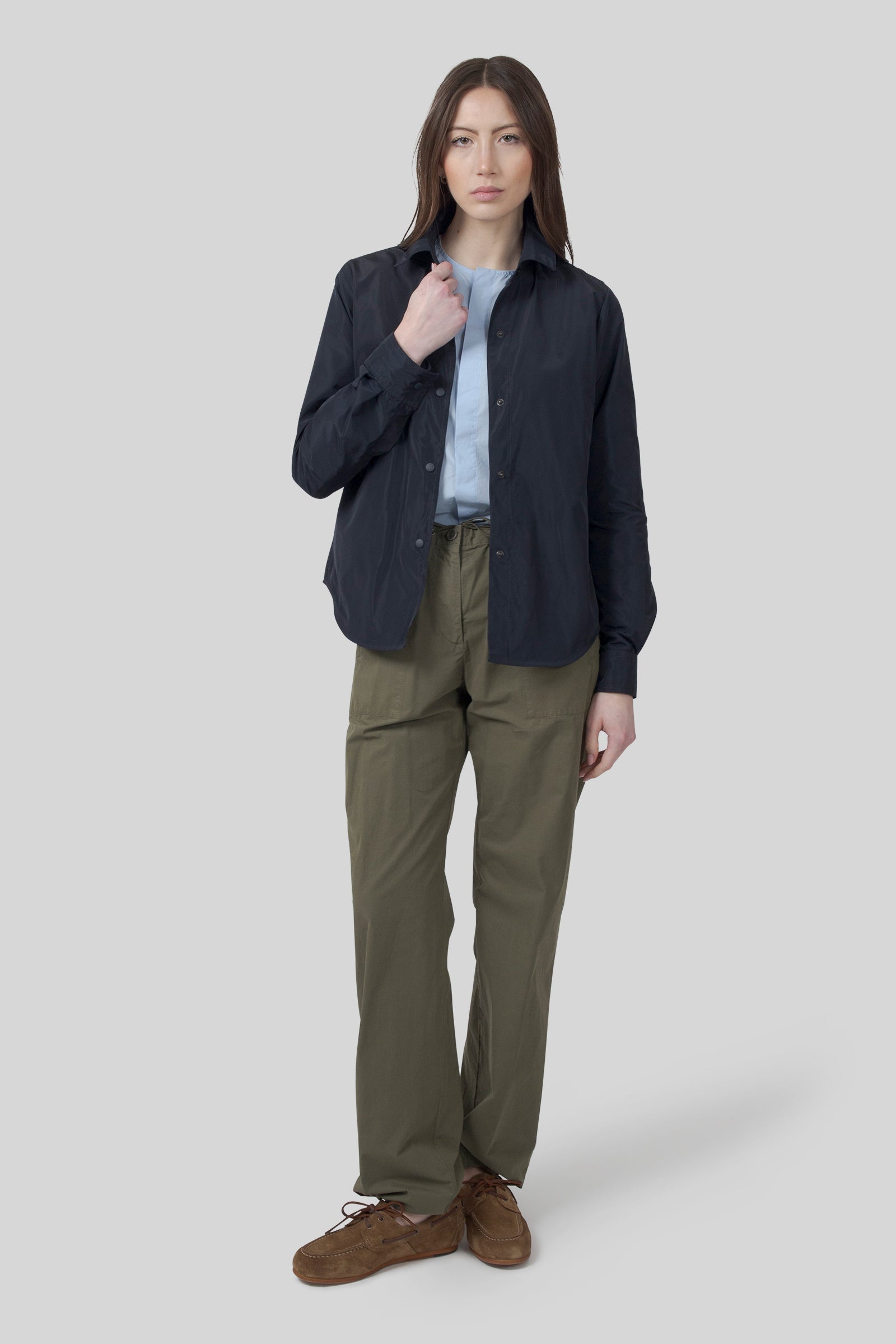 Unlined Glue Shirt In Technical Polyester