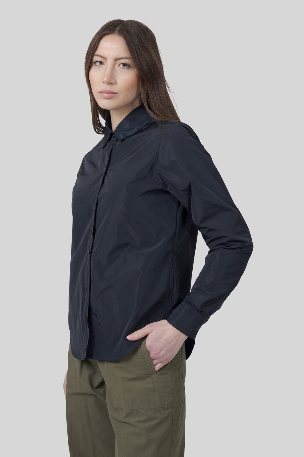 Unlined Glue Shirt In Technical Polyester