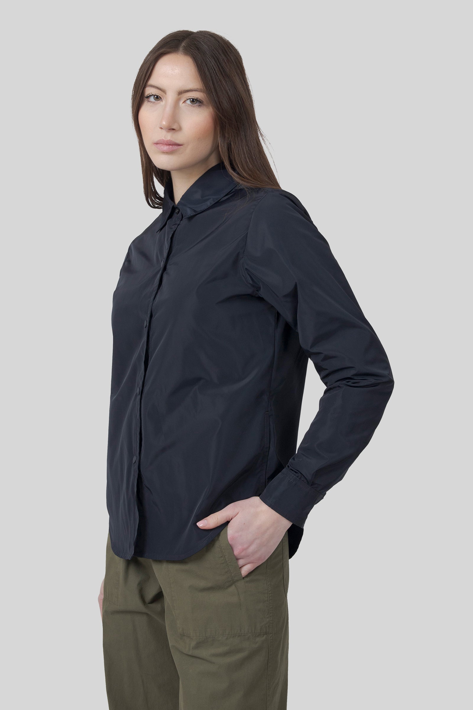 Unlined Glue Shirt In Technical Polyester