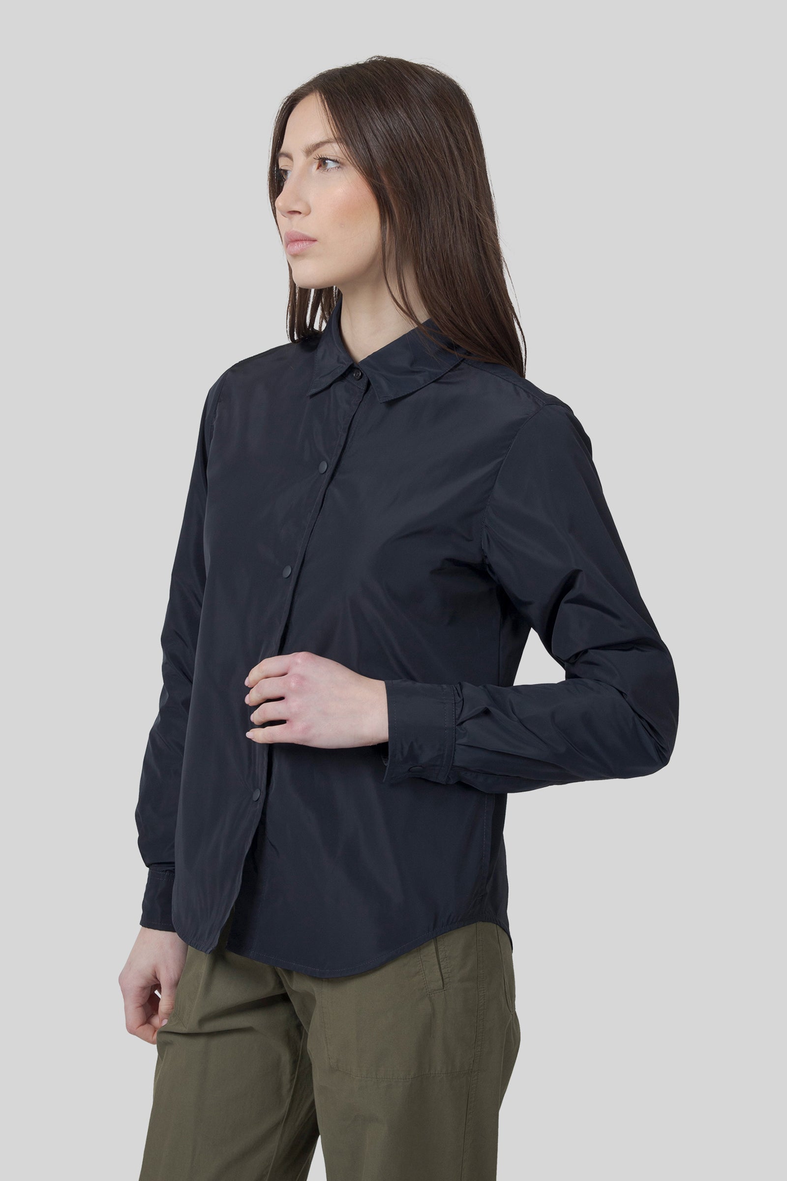 Unlined Glue Shirt In Technical Polyester