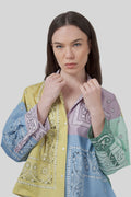 Lampone Patch Bandana Poplin Shirt