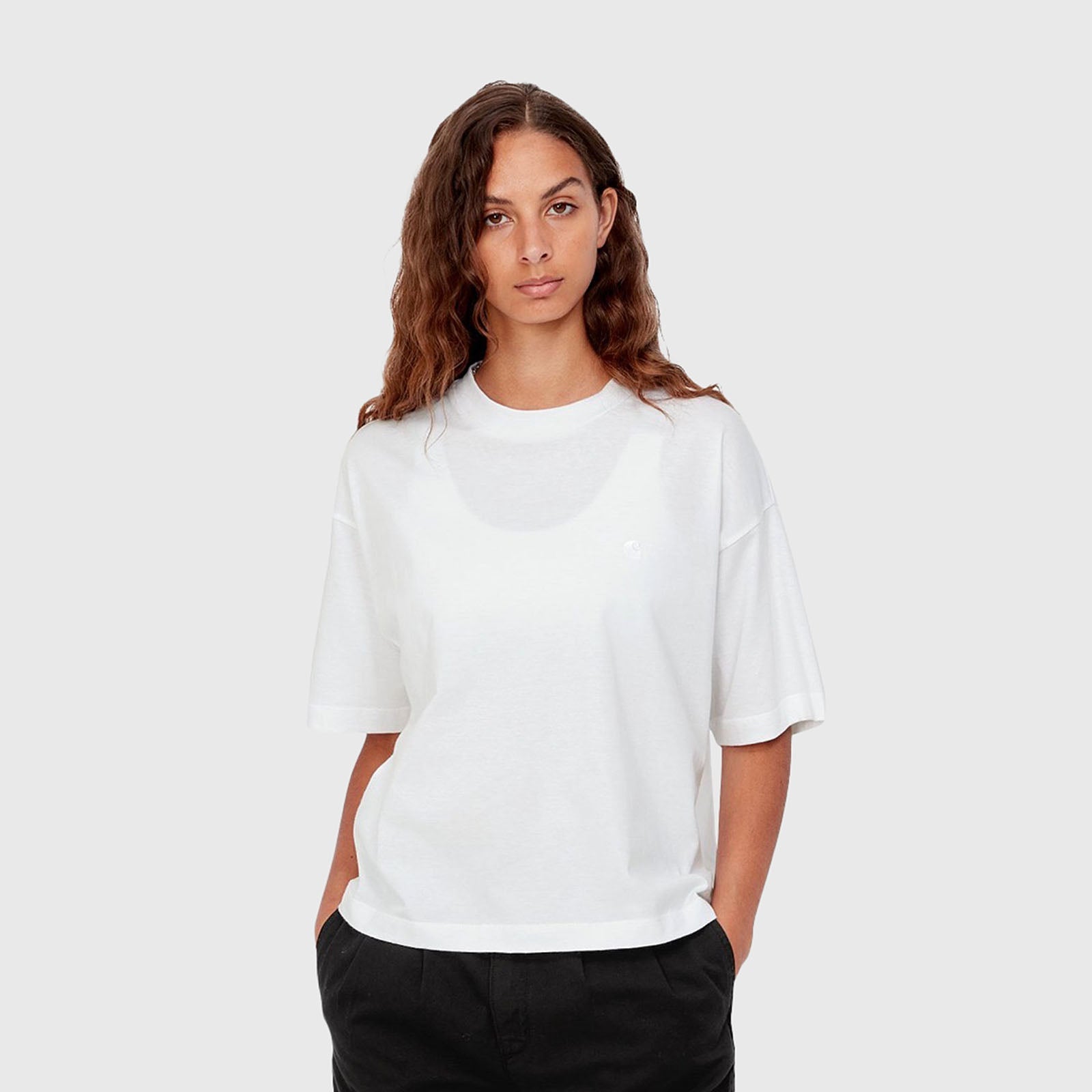 Short Sleeve Cropped Cotton T-Shirt